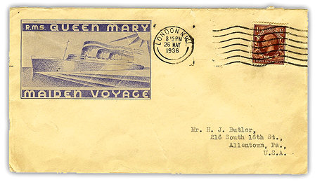 Image of cover addressed to a recipient in Pennsylvania